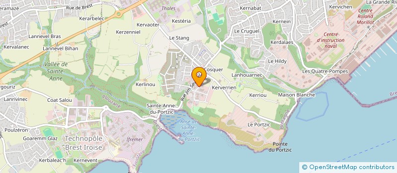 localisation de l'entreprise GD INDUSTRIE à BREST