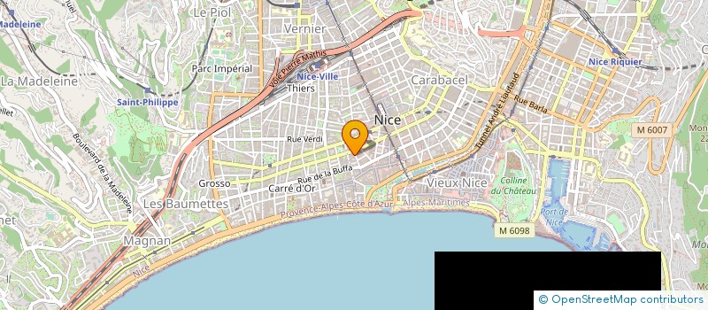 localisation de l'entreprise GD INVEST à NICE