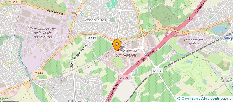localisation de l'entreprise GD INVEST à SAINT-AUNES