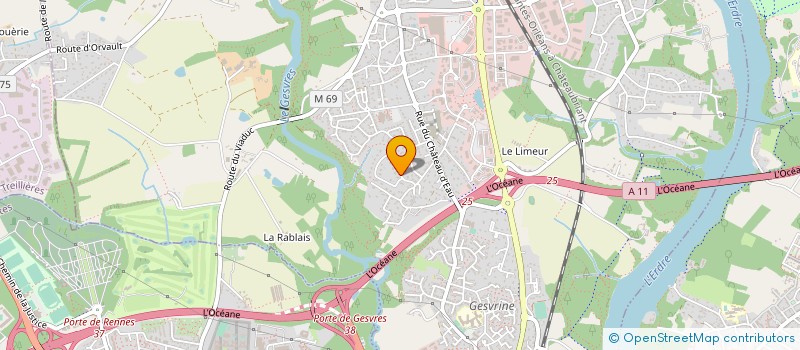 localisation de l'entreprise GD INVEST à LA CHAPELLE-SUR-ERDRE