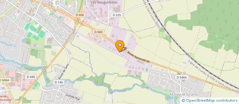 localisation de l'entreprise GD INVESTISSEMENT à SENS
