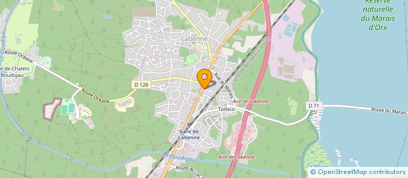 localisation de l'entreprise GD LABENNE  LABENNE