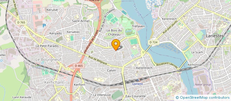 localisation de l'entreprise GD LOISIRS  LORIENT