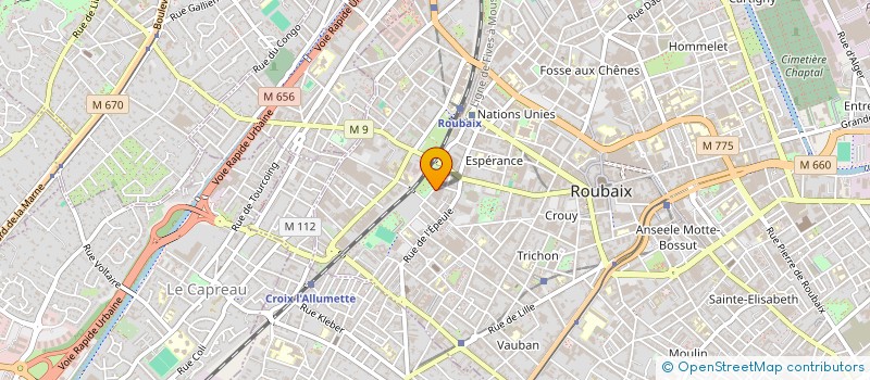 localisation de l'entreprise GD MANUTENTION à ROUBAIX