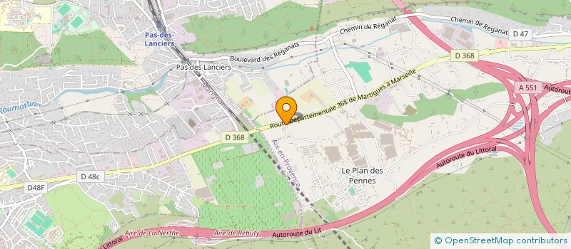 localisation de l'entreprise GD MENUISERIE à LES PENNES-MIRABEAU