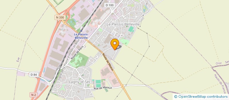 localisation de l'entreprise GD.MEVEA  LE PLESSIS-BELLEVILLE