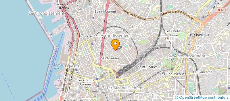 localisation de l'entreprise GD MP à MARSEILLE