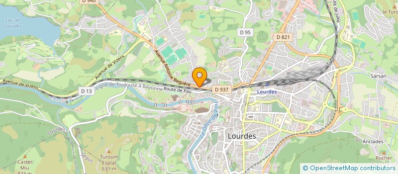 localisation de l'entreprise GD OMUS  LOURDES