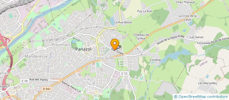 localisation de l'entreprise GD PATRIMOINE à PANAZOL