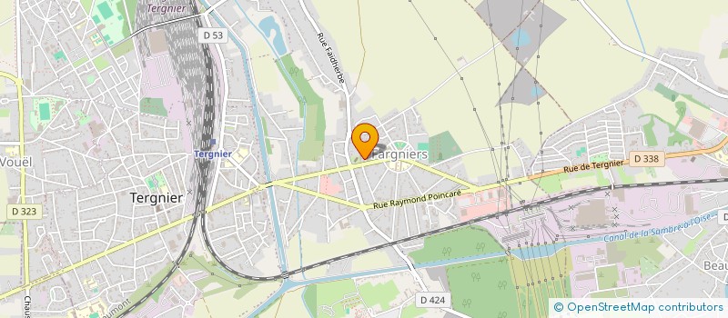 localisation de l'entreprise GD PIECES AUTO à TERGNIER
