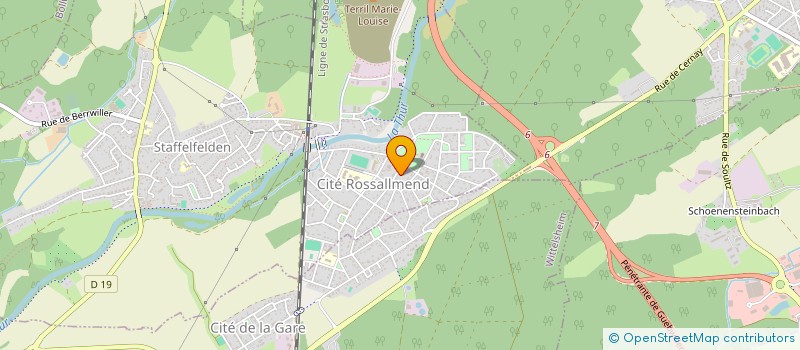 localisation de l'entreprise GD PRO  STAFFELFELDEN