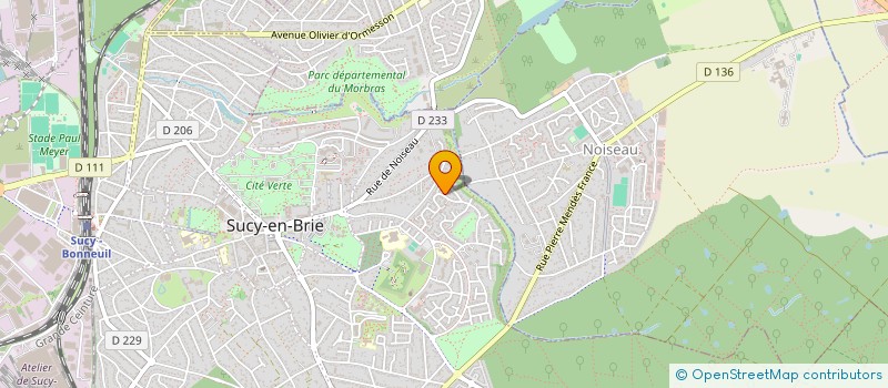 localisation de l'entreprise GD PRO à SUCY-EN-BRIE