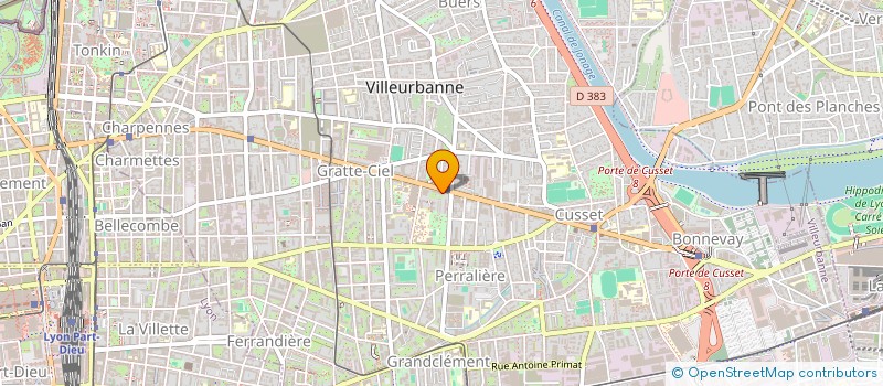 localisation de l'entreprise GD PROJETS  VILLEURBANNE