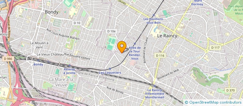localisation de l'entreprise GD SERVICES à VILLEMOMBLE