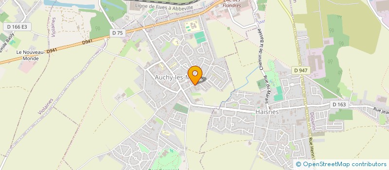 localisation de l'entreprise GD SERVICES à AUCHY-LES-MINES