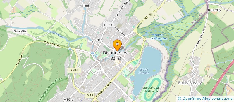 localisation de l'entreprise GD SERVICES à DIVONNE-LES-BAINS