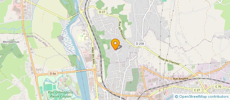 localisation de l'entreprise GD SERVICES à CREUZIER-LE-VIEUX
