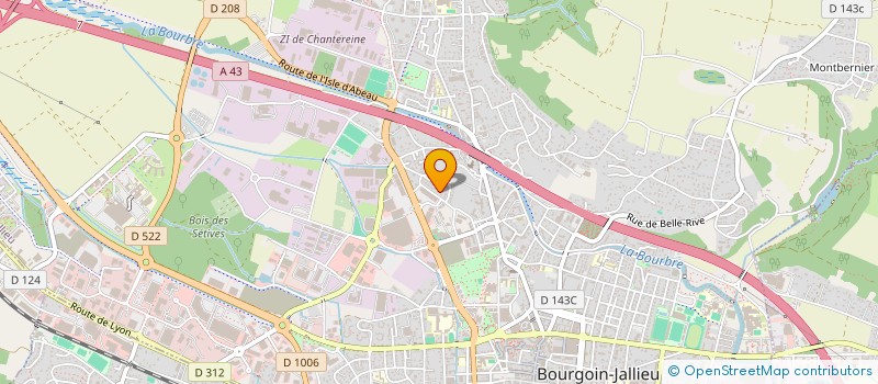 localisation de l'entreprise GD SERVICES à BOURGOIN-JALLIEU