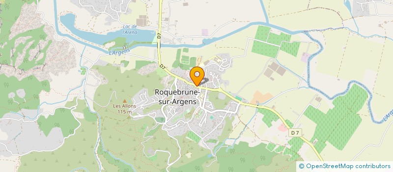 localisation de l'entreprise GD STORES à ROQUEBRUNE-SUR-ARGENS