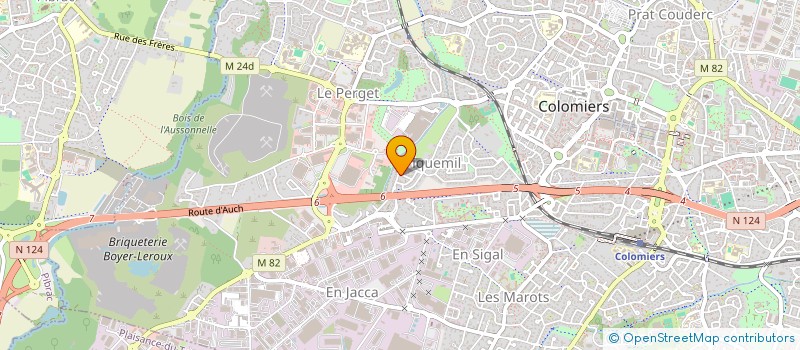 localisation de l'entreprise GD STRUCTURE à COLOMIERS