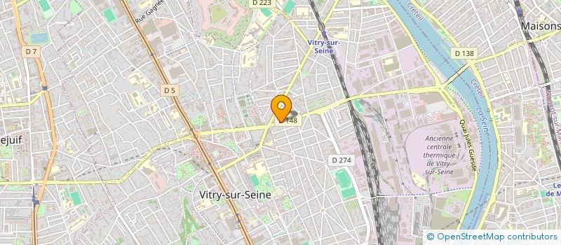 localisation de l'entreprise GD STRUCTURES à VITRY-SUR-SEINE