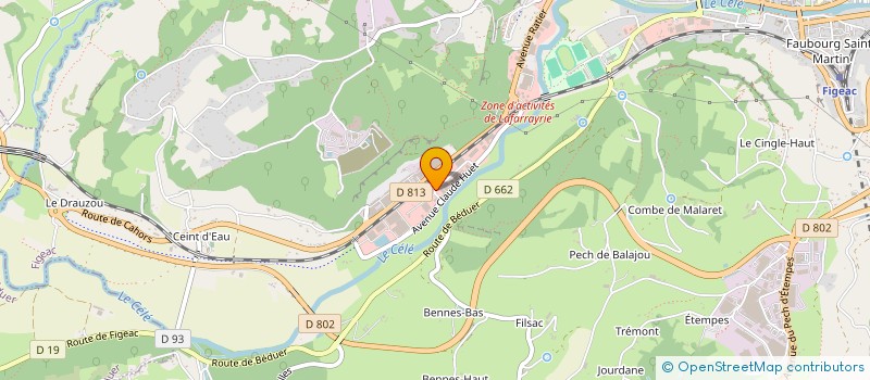 localisation de l'entreprise GD SUN  FIGEAC