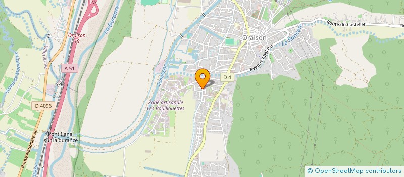 localisation de l'entreprise GD SUN ELEC à ORAISON