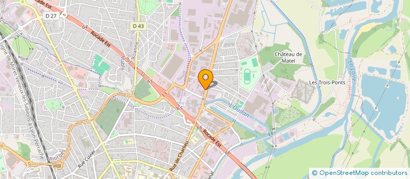localisation de l'entreprise GD SUP à ROANNE