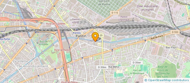 localisation de l'entreprise GD&T à PANTIN