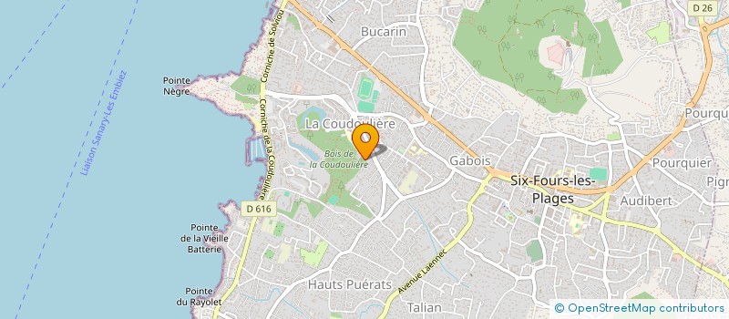 localisation de l'entreprise GD TAXI à SIX-FOURS-LES-PLAGES