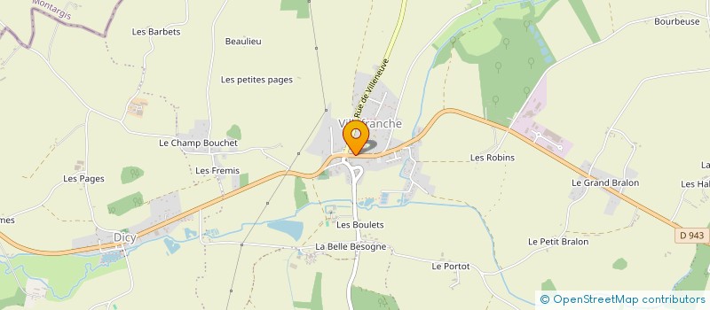 localisation de l'entreprise GD THERM'EAU à CHARNY OREE DE PUISAYE