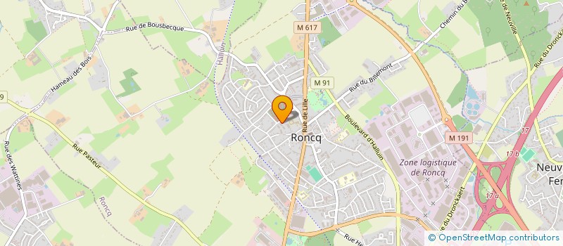 localisation de l'entreprise GD TOURON à RONCQ