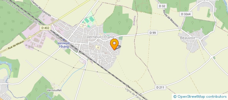 localisation de l'entreprise GD TRANS  VERNEUIL-L'ETANG