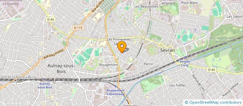 localisation de l'entreprise GD TRANS à SEVRAN