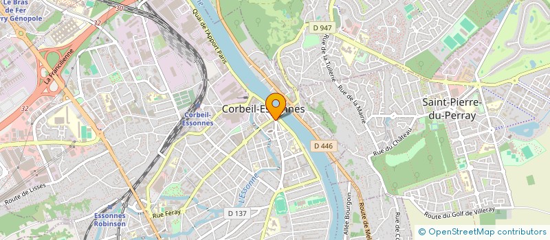 localisation de l'entreprise GD TRANSAC à CORBEIL-ESSONNES