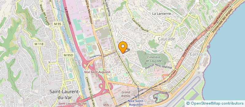 localisation de l'entreprise GD TRANSPORT à NICE