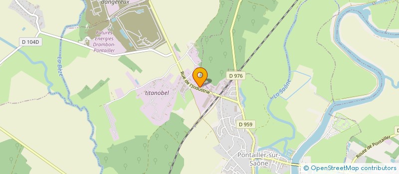 localisation de l'entreprise GD TUYAUX  PONTAILLER-SUR-SAONE