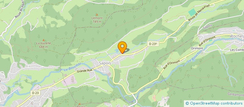 localisation de l'entreprise GD2A  SAPOIS