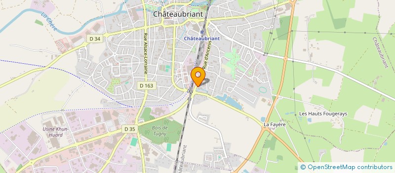 localisation de l'entreprise GD2M à CHATEAUBRIANT