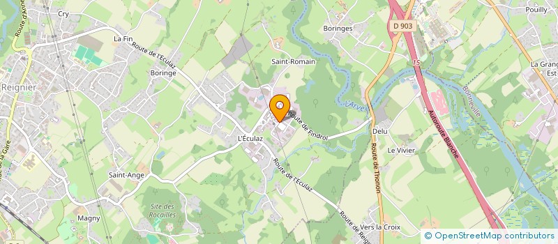 localisation de l'entreprise GDA  PERS-JUSSY