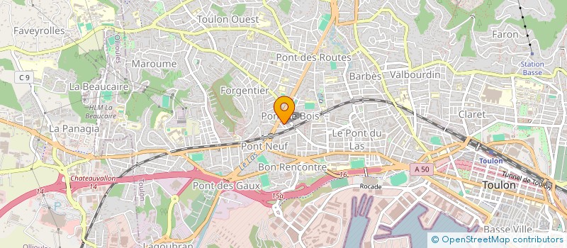 localisation de l'entreprise GDA  TOULON