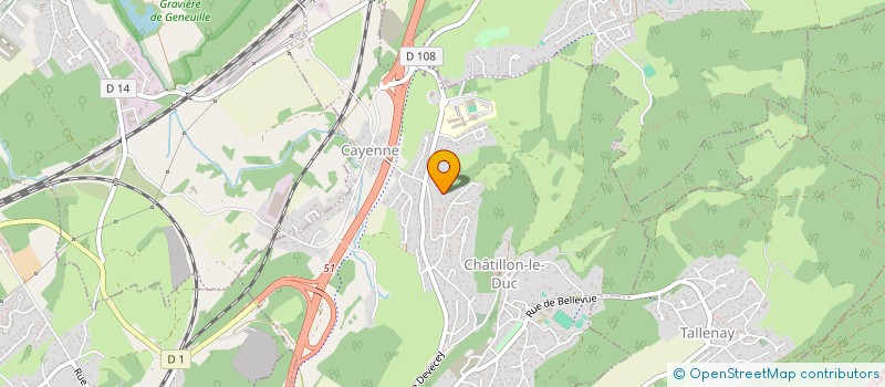 localisation de l'entreprise GDA  CHATILLON-LE-DUC