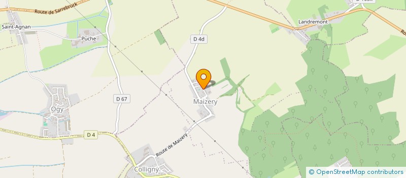 localisation de l'entreprise GDA COUVERTURE ZINGUERIE  COLLIGNY-MAIZERY