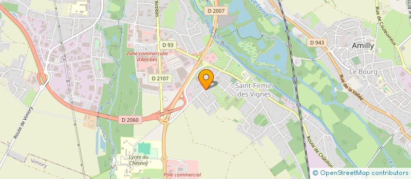 localisation de l'entreprise GDA DE VARENNES-LORRIS à AMILLY