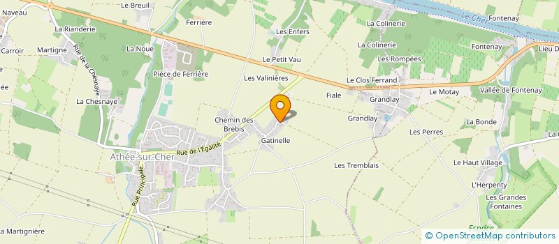 localisation de l'entreprise GDA ENVIRONNEMENT à ATHEE-SUR-CHER