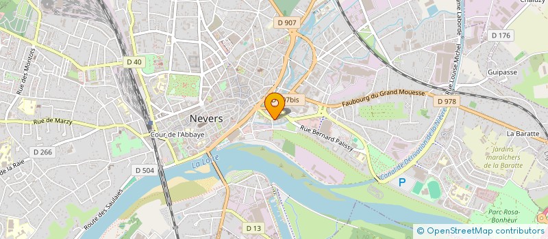 localisation de l'entreprise GDA GROUP DEVEL AGRIC SUD NIVE à NEVERS