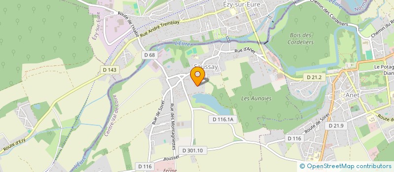 localisation de l'entreprise GDA HOLDING à SAUSSAY