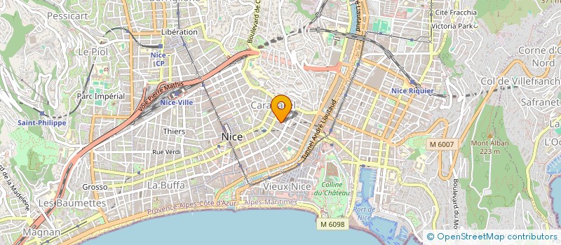 localisation de l'entreprise GDA IMMO à NICE
