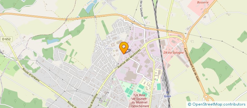 localisation de l'entreprise GDA LOIRE FORET à GIEN