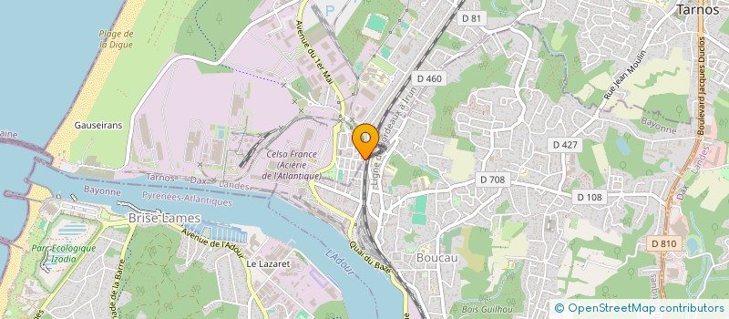 localisation de l'entreprise GDA VISION  TARNOS